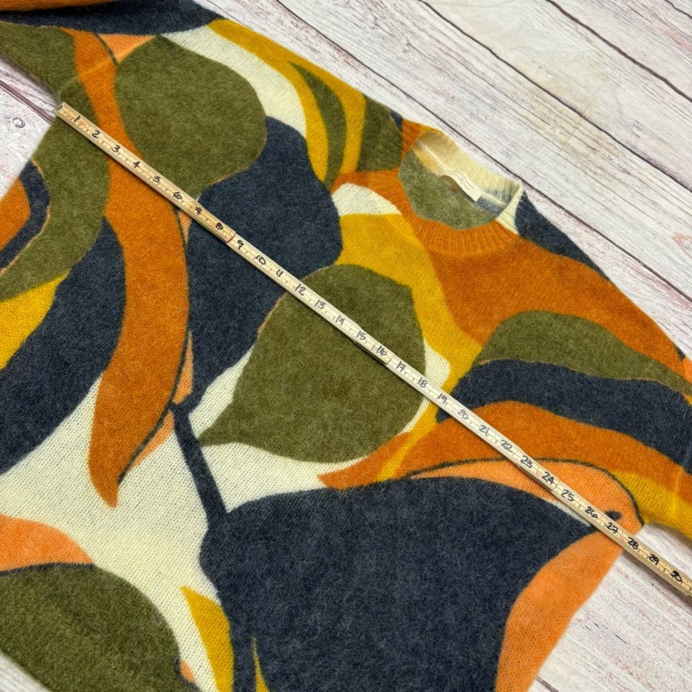 Sezane Nahla Sweater In Fall Foliage Wool Mohair Size XXL - Picture 6 of 9